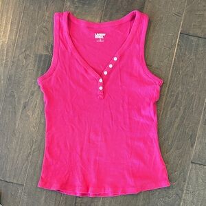 Lands' End Women's Vibrant Pink Tank Top